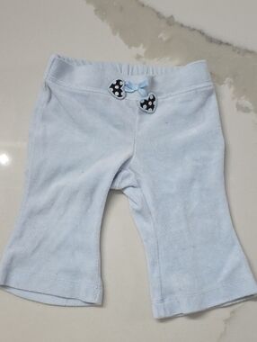 Vintage Gymboree Light Blue Infant Pants with Hearts 3-6 months